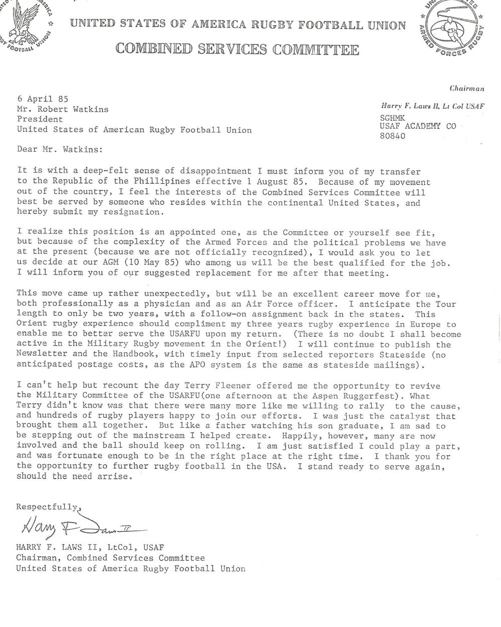 1985 HLaws resignation to USA RFU.jpg