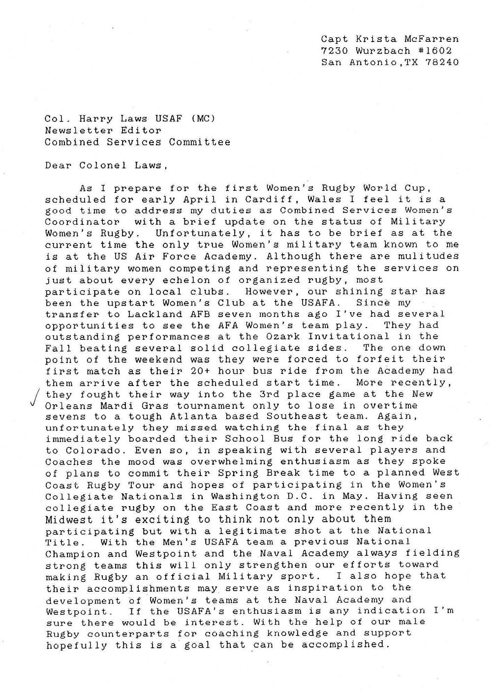 1991 Spring Mcfarren letter 1.jpg